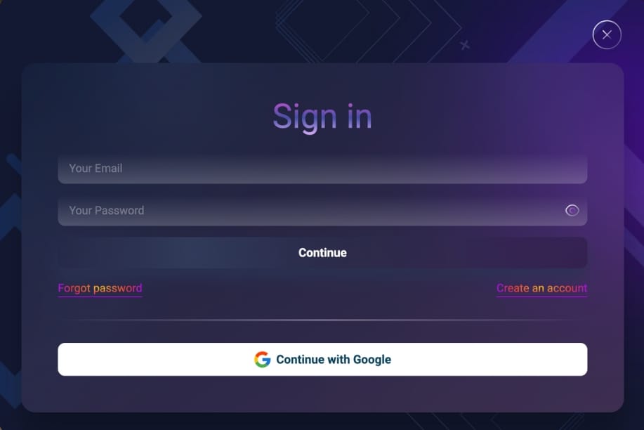 SweetHug AI sign up