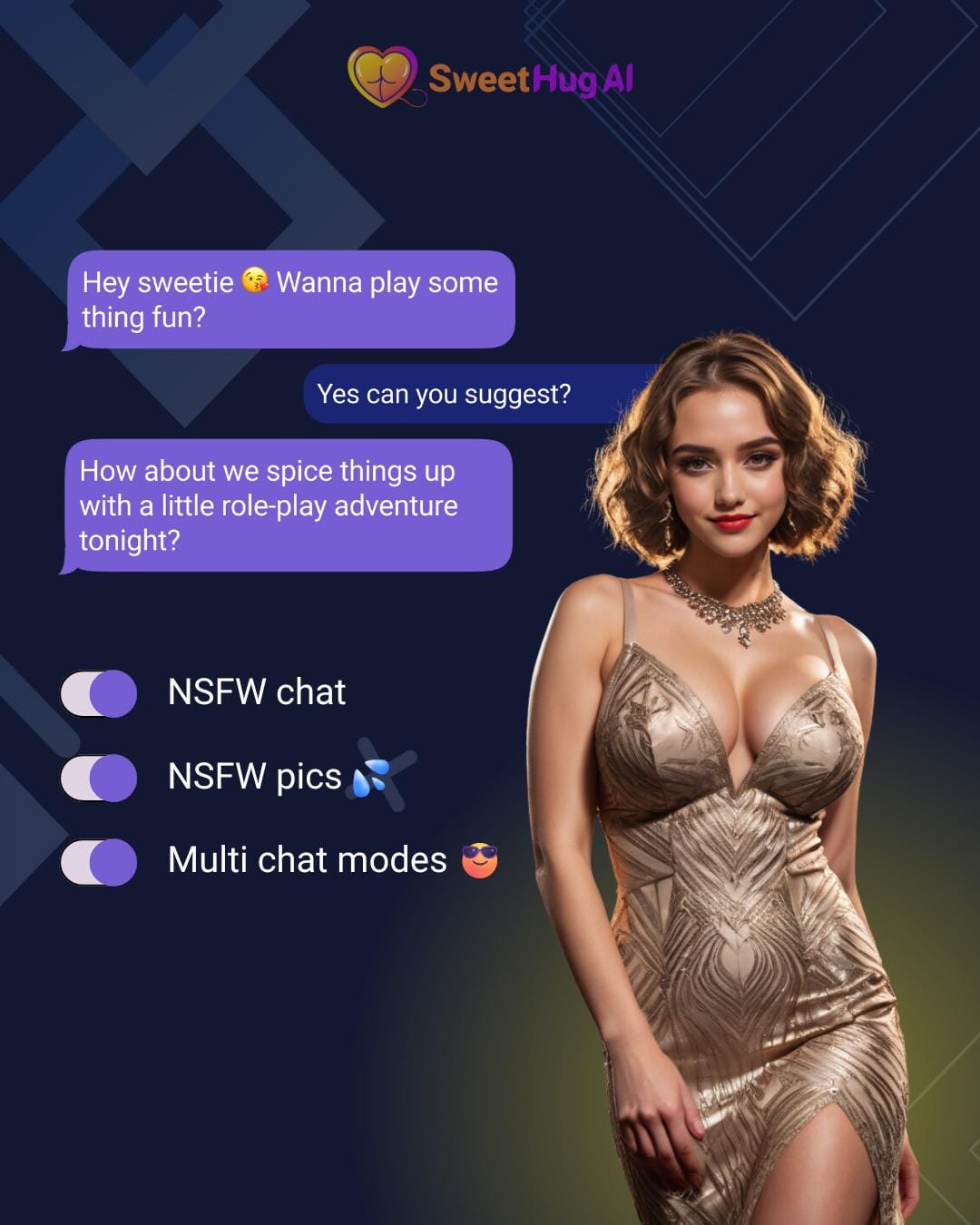 SweetHug AI Chatbots Designed For Your Specific Kinks & Fetishes